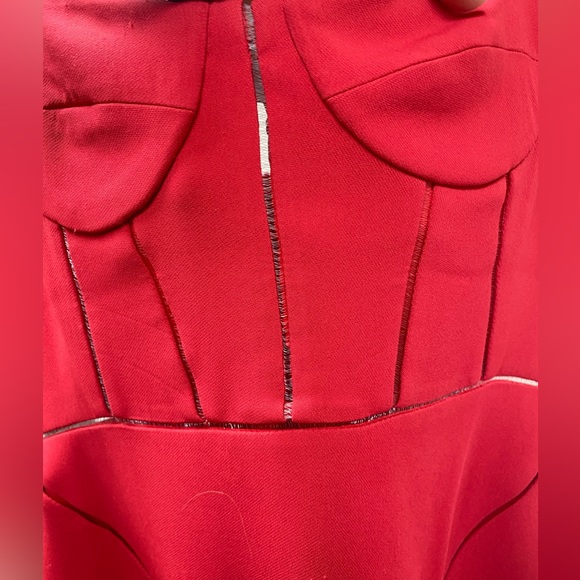 Jonathan Simkhai Sheer Trim Ruffled Crepe Minidress - Picture 13 of 14